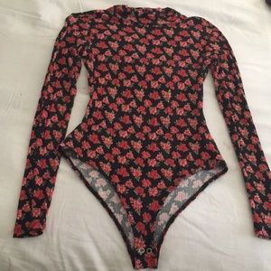Forever 21 rose bodysuit